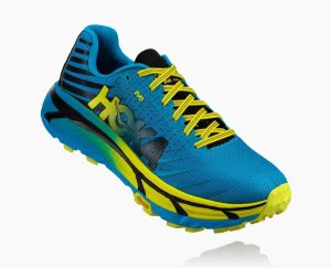Hoka One One Men's EVO Mafate Running Shoes Blue - AU YETQ